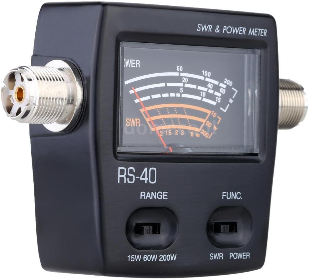 SWR&Power Meter - NISSET Professional UV Dual Band Standing-Wave Meter Power Meter SWR Meter for Testing SWR Power Black