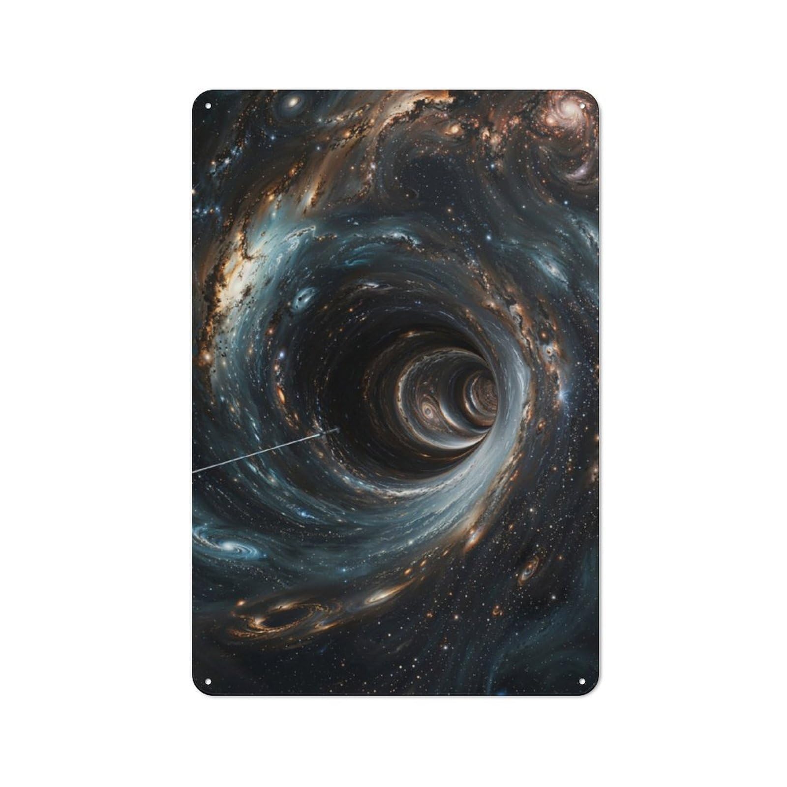 Junmoney Interstellar Warp Voyage For Lounge Or Reading Corner, Retro Metal Plaque 30X20cm, For Vintage Wall Decor Fans, For Metal Sign Collectors