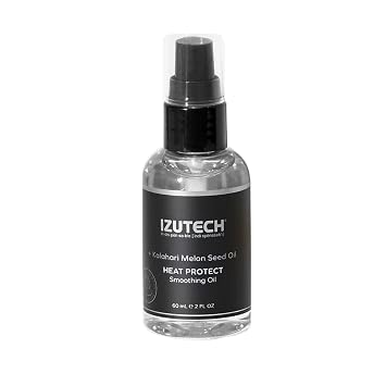 izutech Heat Protect Smoothing Oil, Kalahari Melon Seed Oil for Hair, 2 Fl Oz