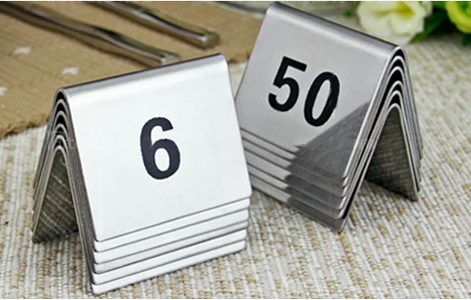Numéros de table style de tente en métal pour réceptions de mariages et banquets