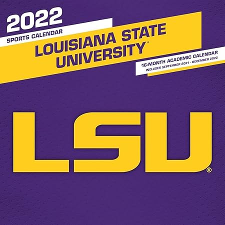 Lsu 2022 2023 Calendar Amazon.com: Turner Sports Lsu Tigers 2022 22X17 Desk Calendar (22998061482)  : Everything Else