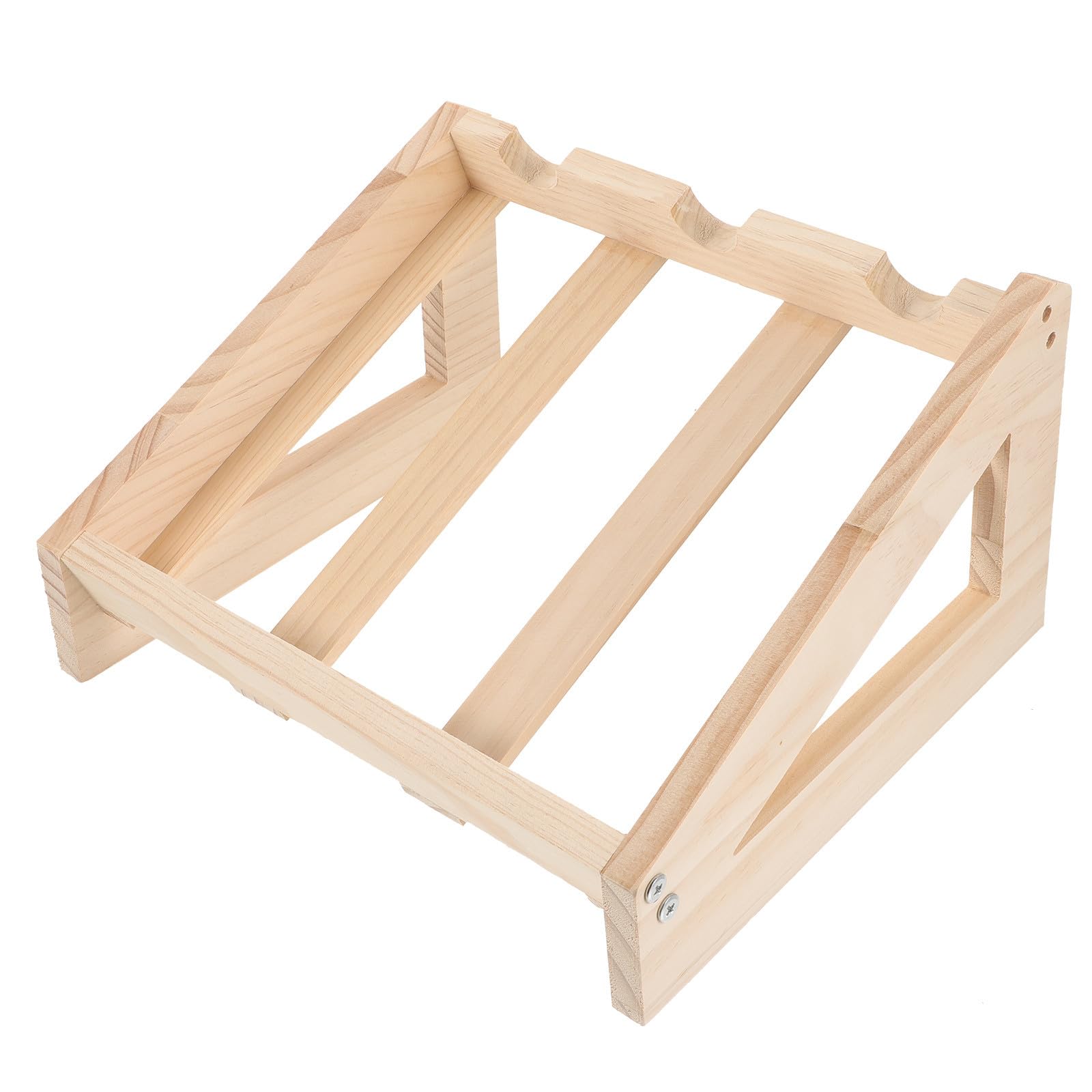 Présentoir à bouteilles YARNOW en bois naturel au design moderne