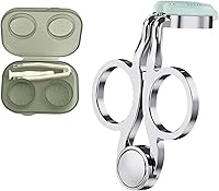 LELETEIL 3-in-1 Contact Lens Applicator Remover Tool Kit for Soft Colored Scleral Lenses, Long Nails Travel Case