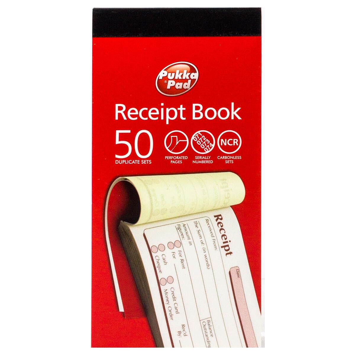Pukka Herbs Pukka Pad, Ncr Duplicate Receipt Book 69 X 140Mm Dcu2520 Single Book. For Money Or Rent