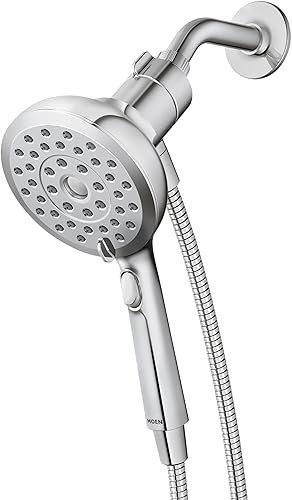 Moen Verso - Ducha de mano, cabezal de ducha redondo desmontable con sistema de acoplamiento Magnetix, manguera de 60 pulgadas, cromo, 220H2
