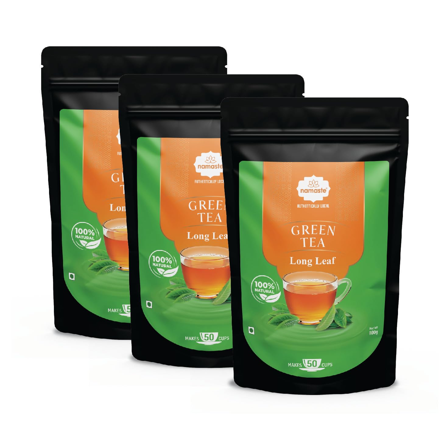 Namaste Chai Green Tea | Long Leaf Tea | Green Tea Leaves | 300 gm,150 Cups-image-8