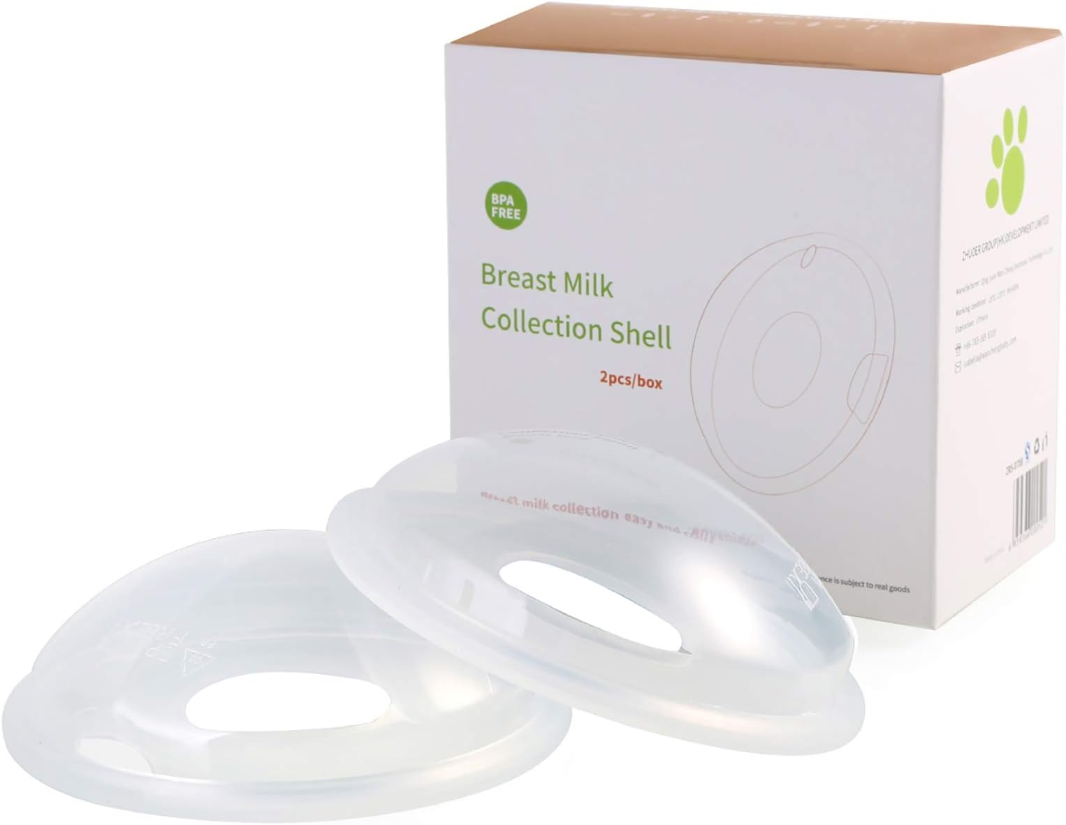 2pcs Breast Shells, Reusable Breast Milk ​Collection Shell, Portable Breast Milk Saver Nursing Pads Cups Reusable Milk Saver for Breastfeeding Save Breastmilk