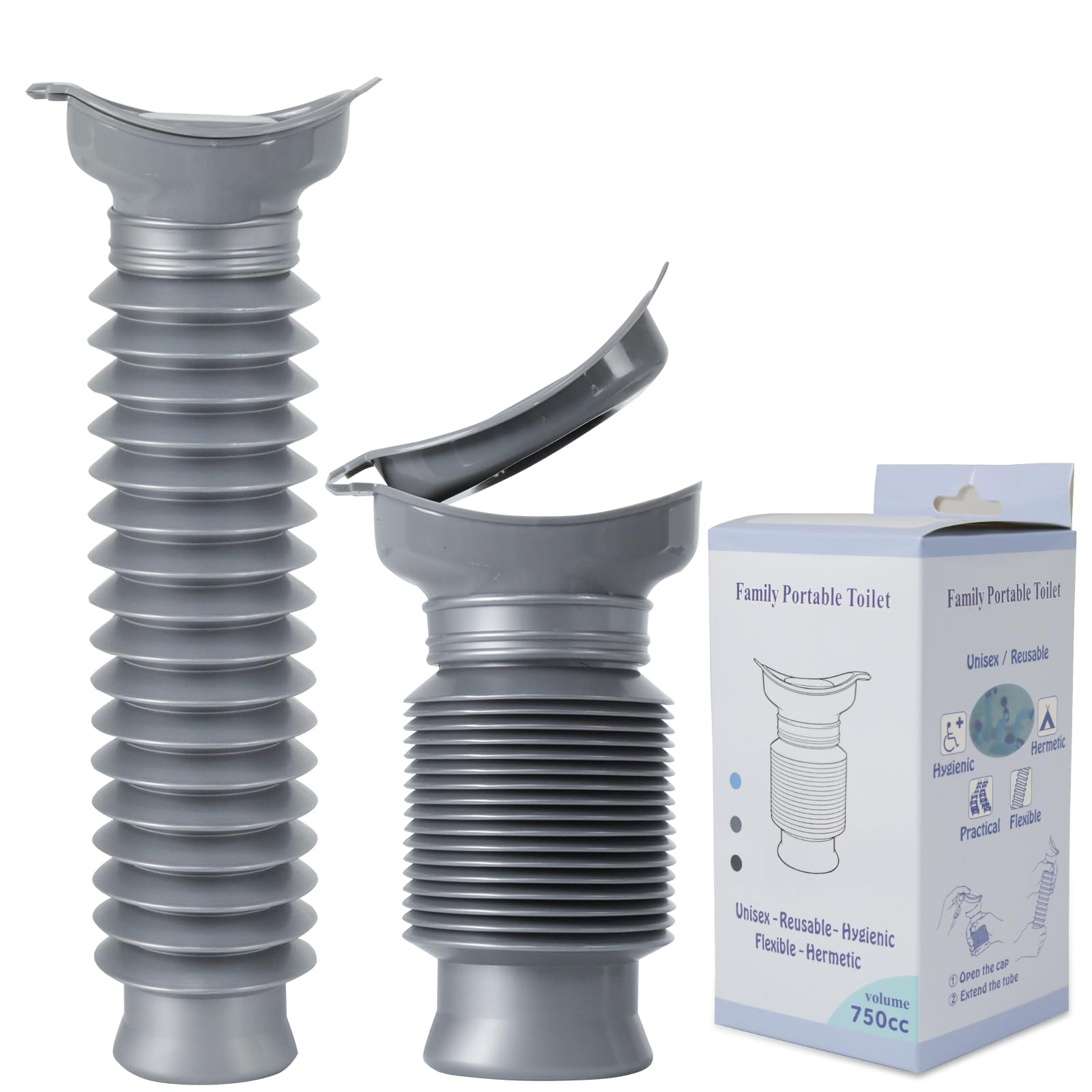 Pee Bottles for Men,Portable Urinal for Men,Collapsible Urine Bottle 750ML