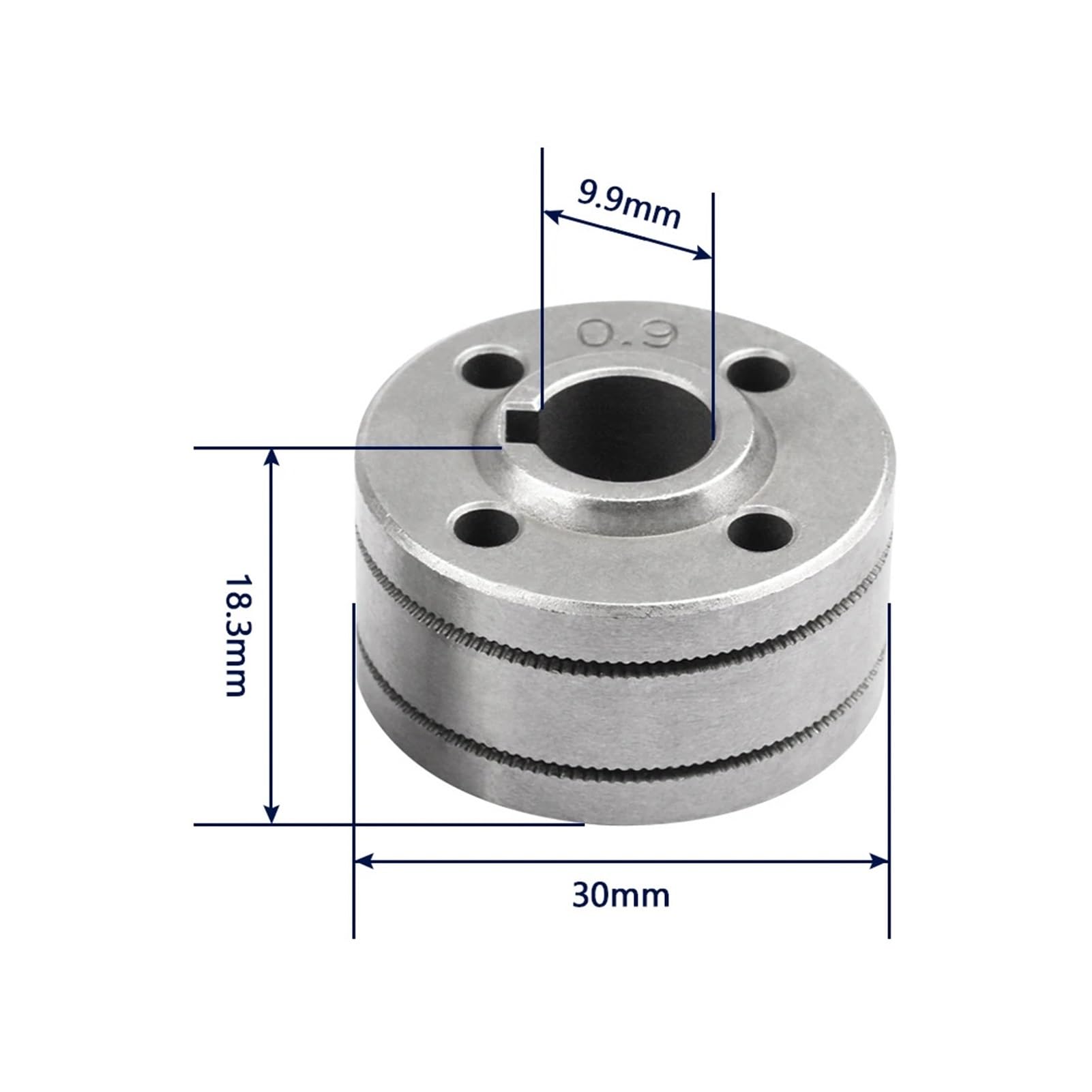 Rolka podająca drut spawalniczy 5 kg 0,8 mm 0,9 m 1,0 mm 1,2 mm 1,4 mm podwójny rozmiar 30 x 10 x 10 mm LRS-775S SSJ-29 drut (K 0,8-1,0 1 szt.)