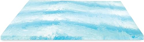 Miniatura 7 de Essentials - Cubrecolchón de espuma viscoelástica de 2 pulgadas, espuma viscoelástica de gel refrescante, diseño ventilado, espuma certificada