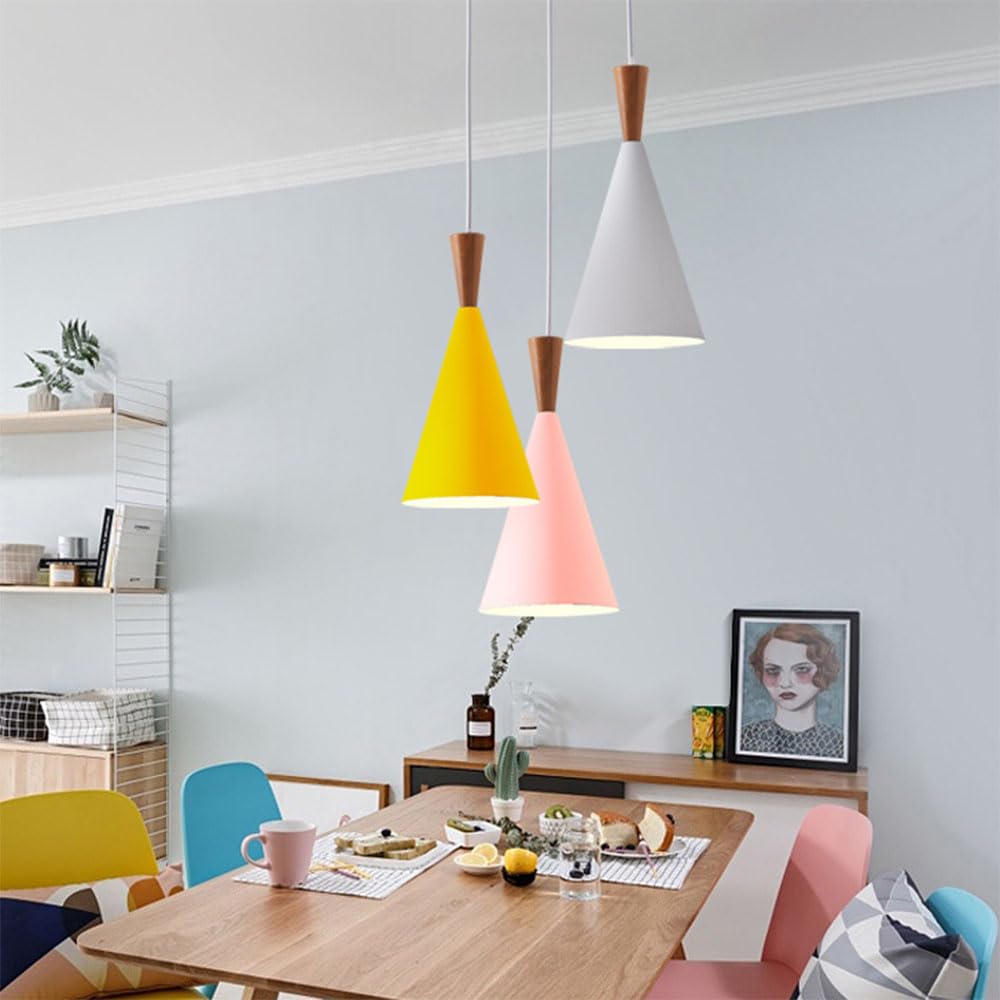 Lampa Wisząca Z Pojedynczą Głowicą E27 Stylowy Żyrandol Sufitowy W Stylu Boho Vintage Dom Wiejski Z Drewnianą Lampą Wiszącą Oprawa Oświetleniowa Do Wystroju Domu I Biura Do Kuchni, Sypialni KNBVFHG