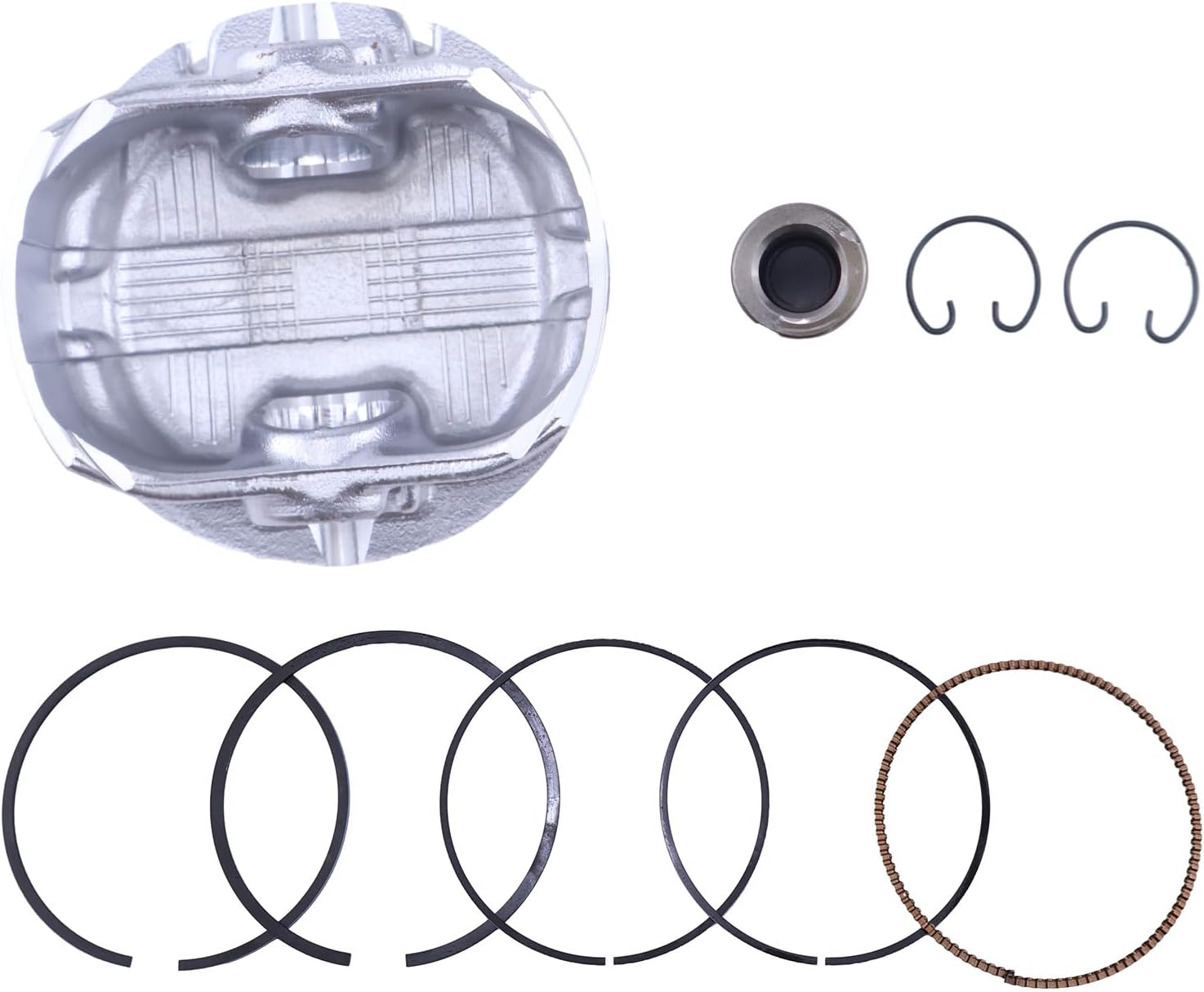 13001-6004 13001-0835 Piston 13008-0569 Rings Compatible with Kawasaki FR651V FR691V FR730V FS651V FS691V FS730V