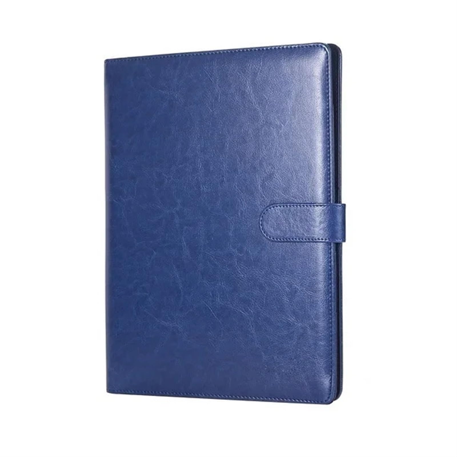 Cartella Portadocumenti A4 Cartella multifunzionale for conferenze A4 Cartella for cancelleria aziendale Cartelle for contratti in pelle Organizer con cerniera Porta biglietti da visita(Blue)