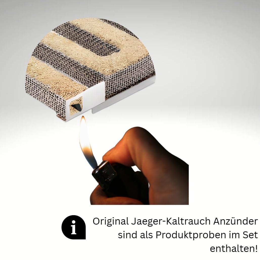 Jaeger Original Spar-Brand Gr. 3 aus Edelstahl, Made in Germany, 20 Stunden Kaltrauch. Cold Smoke Generator, Food Smoker, Kaltrauch, Räucherschnecke