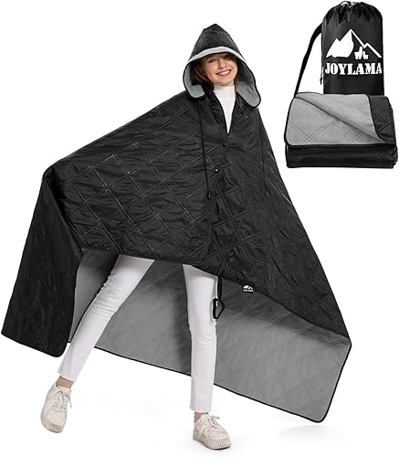 Manta de campamento al aire libre, manta de forro polar impermeable para estadio con bolsa portátil, ligera para clima frío, deportes, mascotas,