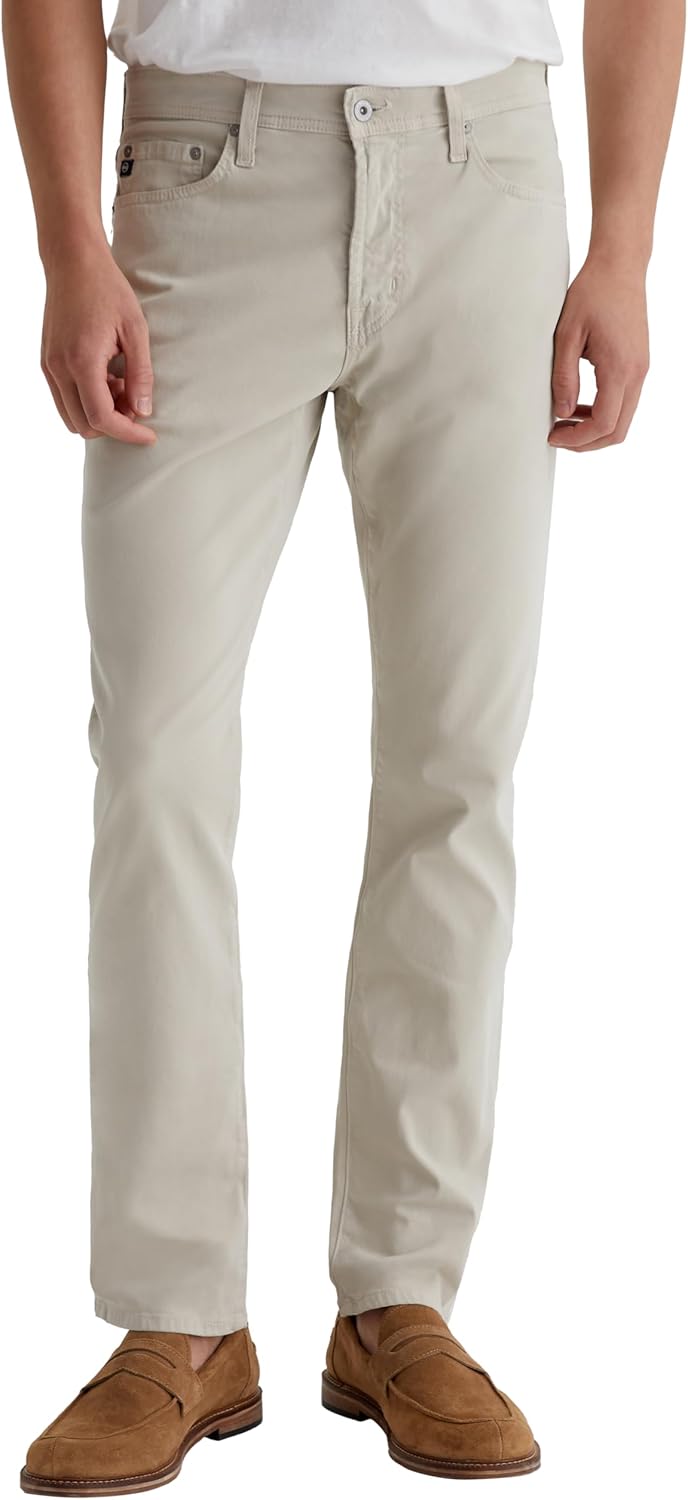 AG Adriano Goldschmied Men's Everett Slim Straight Sueded Sateen Pant - Image 2