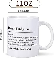 Vista 6 de Regalos para jefa, taza personalizada para jefa, día del jefe, cumpleaños, Navidad, despedida de despedida, regalos de jubilación para mujer jefa
