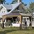12' x 12' Hardtop Gazebo Outdoor Aluminum Gazebos Wood Grain with Galvanized Steel Double Canopy for Patios Deck Backyard,Curtains&Netting by domi outdoor living