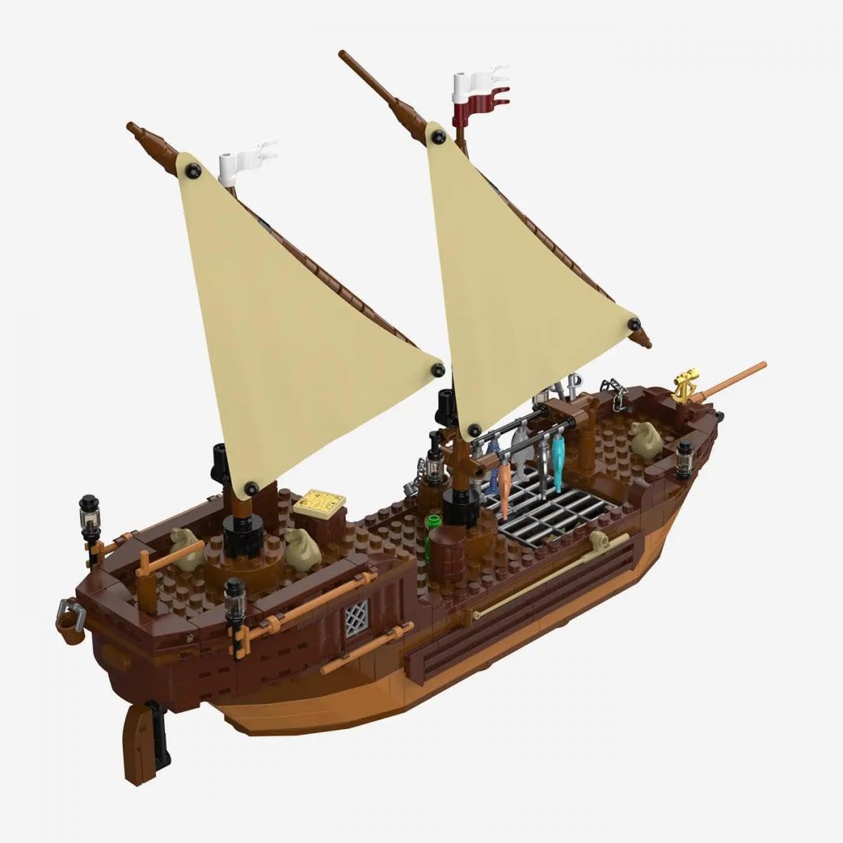 BlueBrixx Legenden der Schatzküste Kleines Fischerboot, 697 Klemmbausteine