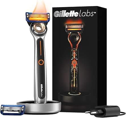 Gillette Heated Razor for Men, Starter Shave Kit...