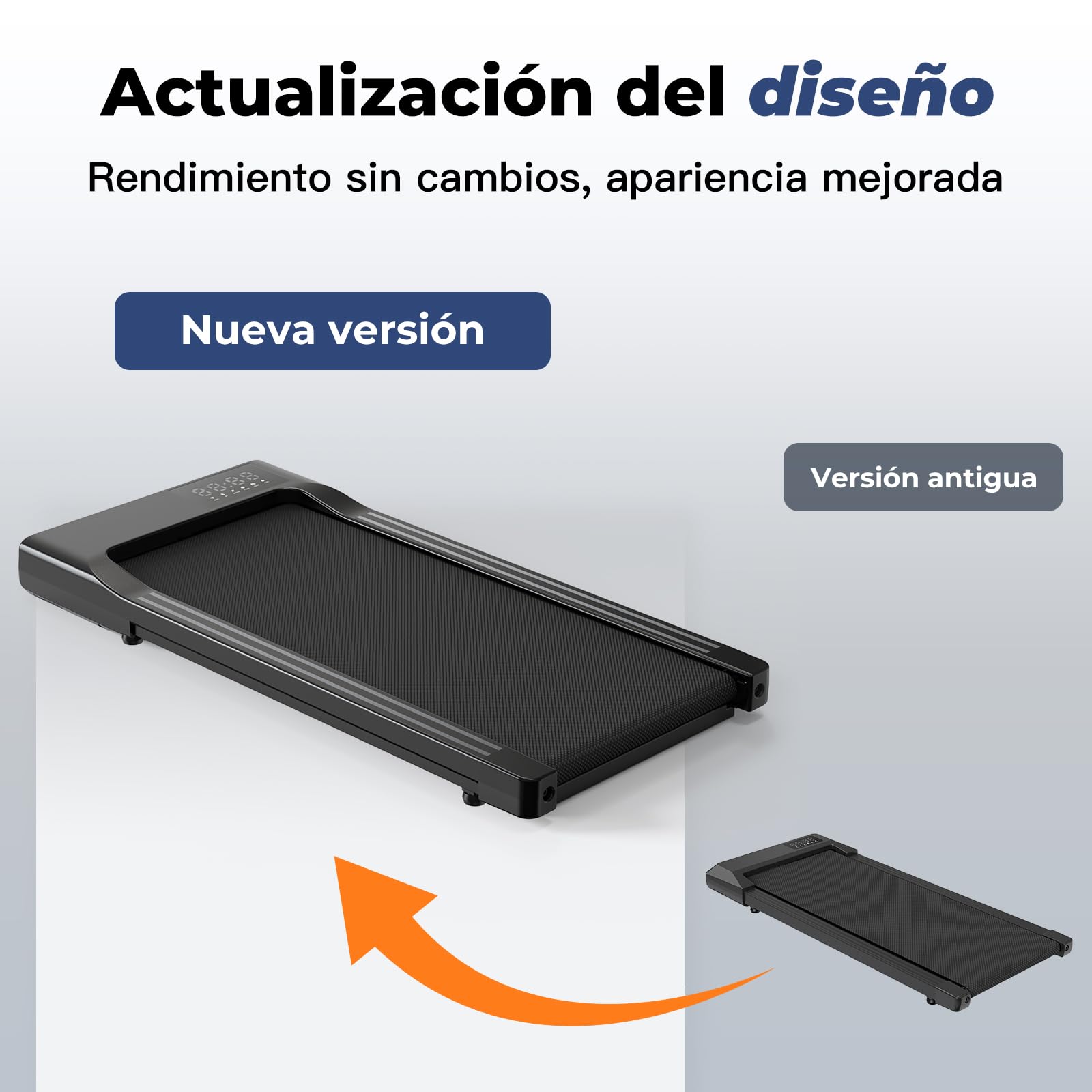 Superun 3,0 HP Cinta de Correr Plegable para el Hogar de Alta Tecnología, 136KG Treadmill, 2-en-1 Cinta de Andar Que Ahorra Espacio con Control App, Cursos de Entrenamiento y Carreras Multi-Curso
