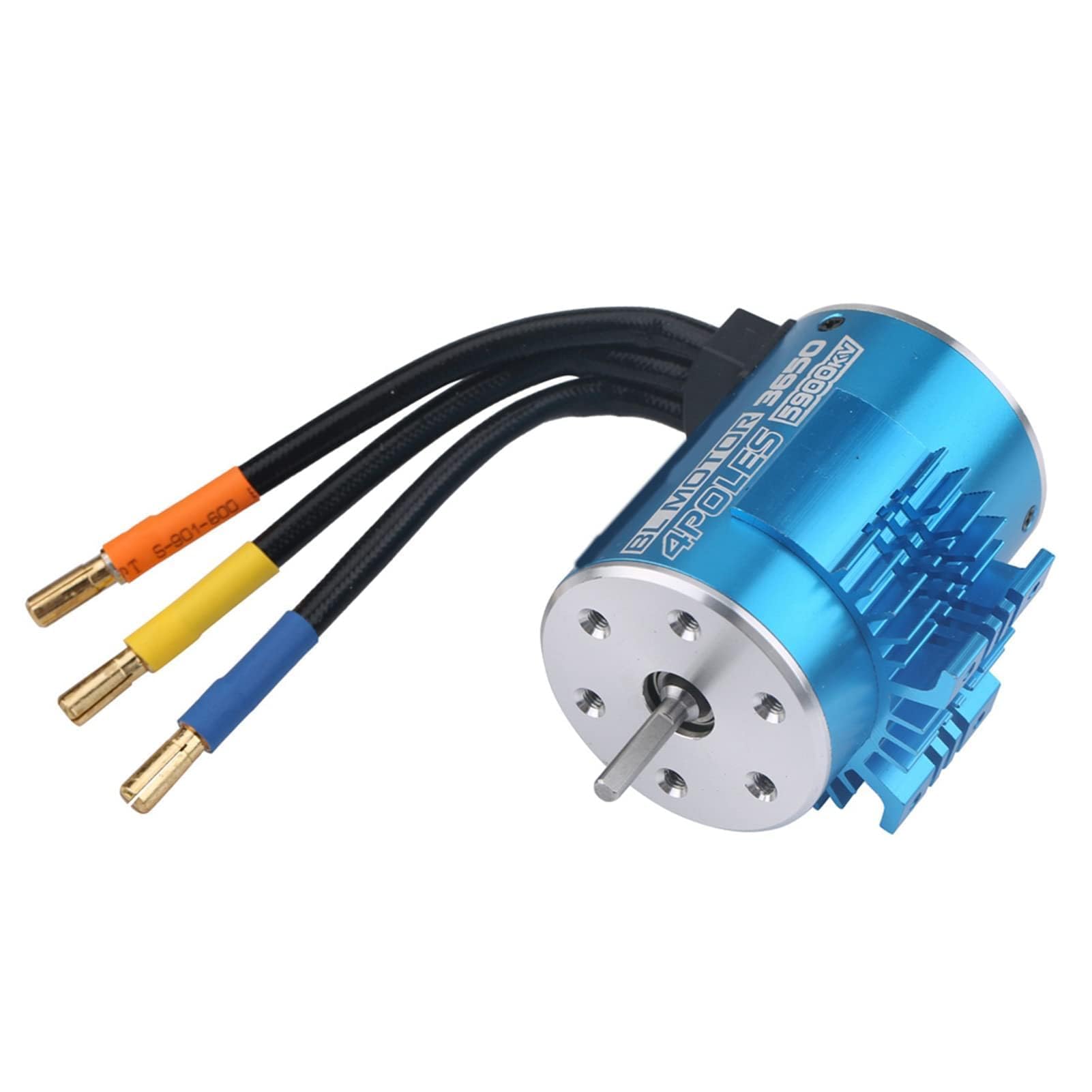 Brushless Motor, 3650 5900KV 4 Poles Brushless Motor RC Electric Motors Parts Accessory for 1/10 1/16 1/18 RC Car Boat Accessory