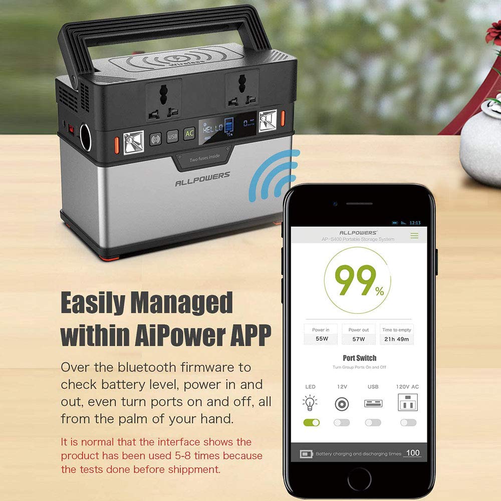 ALLPOWERS Portable Generator 288Wh Power Station Emergency Power Supply with DC/AC Inverter, PD