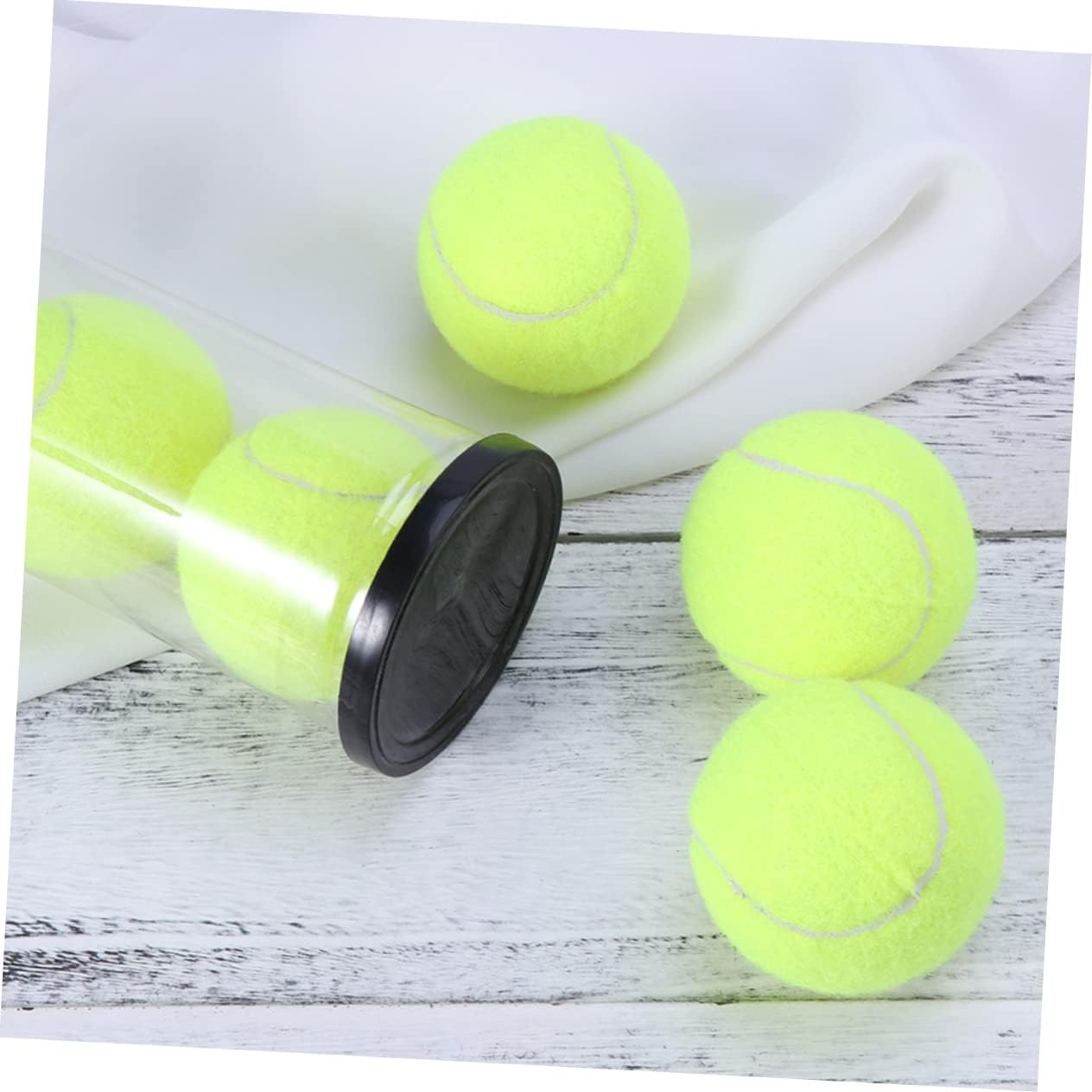 Tennis Ball Holder Transparent Container for Storage of and Balls Convenient and Sports Supply