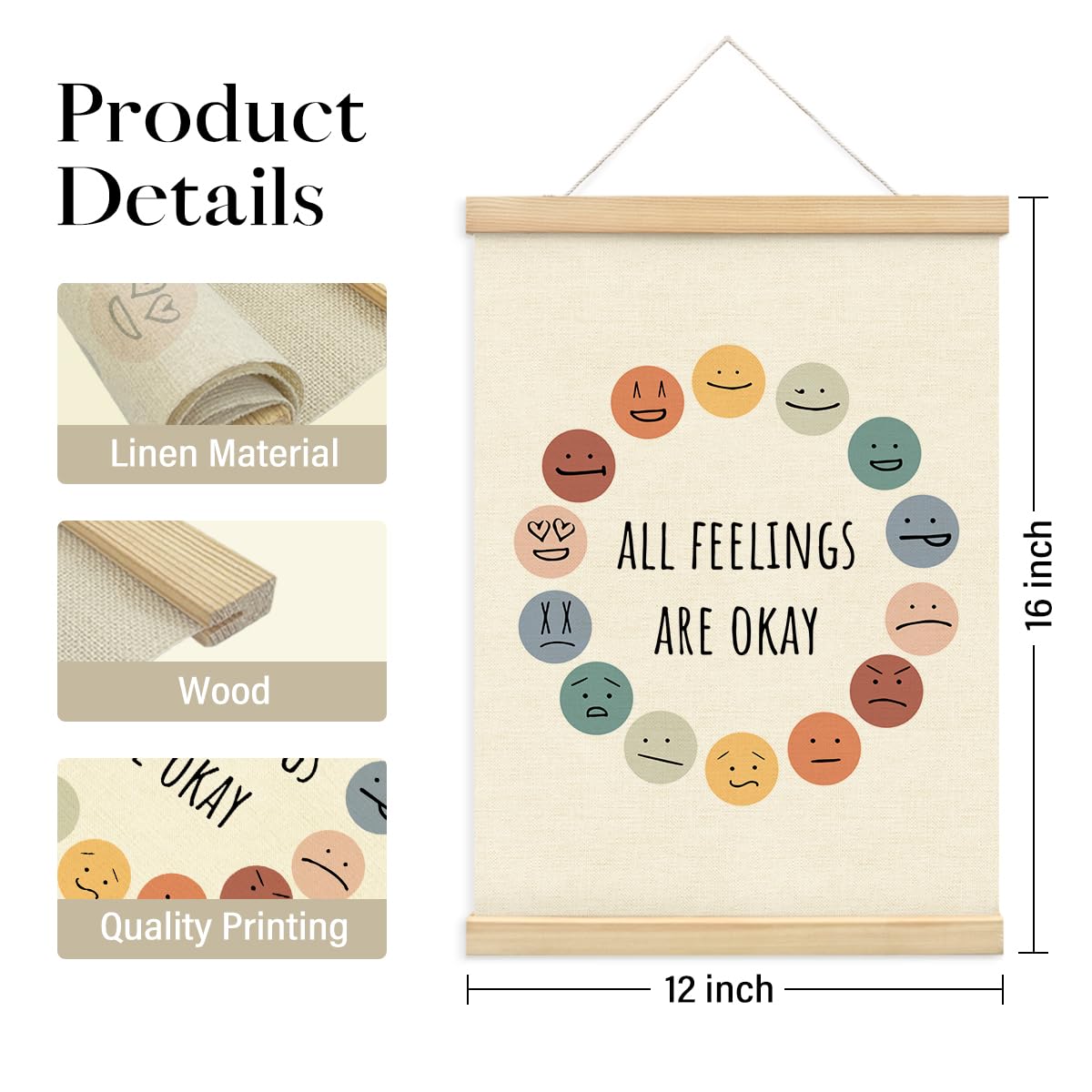 Appendiabiti magnetici per poster in legno massell... – Grandado