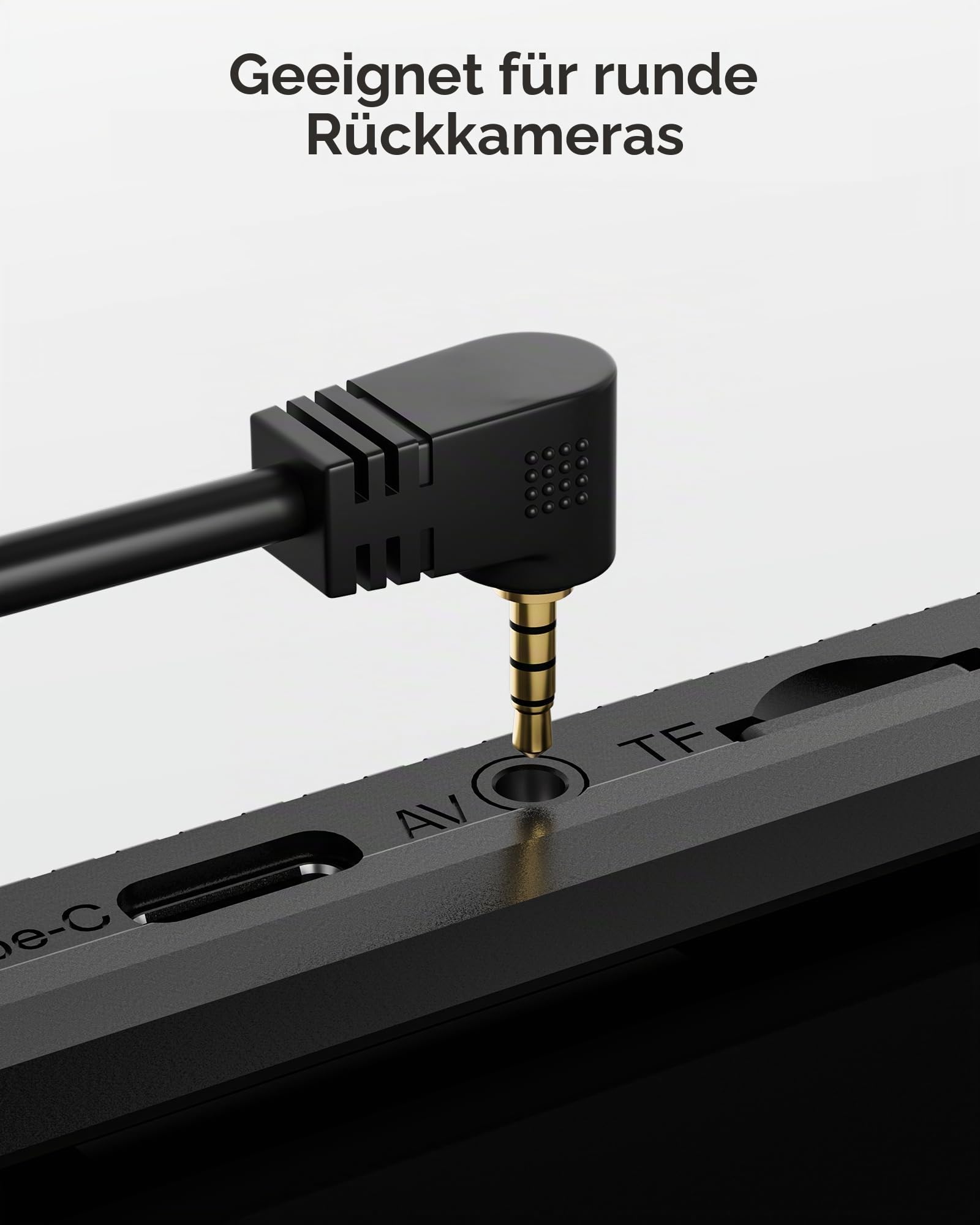 WOLFBOX 15m längeres Rückfahrkamera-Verlängerungskabel für i17 / i07 / G840S / G840H / G900 / G930 / G850 / G850PRO / G900PRO Version mit 2,5 mm Klinkenstecker (4-polig) für Rückspiegel-Dashcam