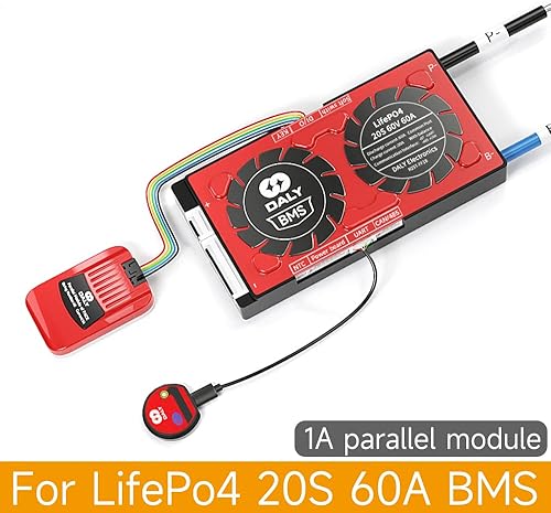 Miniatura 9 de DALY Smart BMS 14S 48V 100A Li-ion 3S Módulo paralelo 1A con UART RS485 CAN Bluetooth BMS Parámetro en tiempo real Revisión y reinicio para banco de