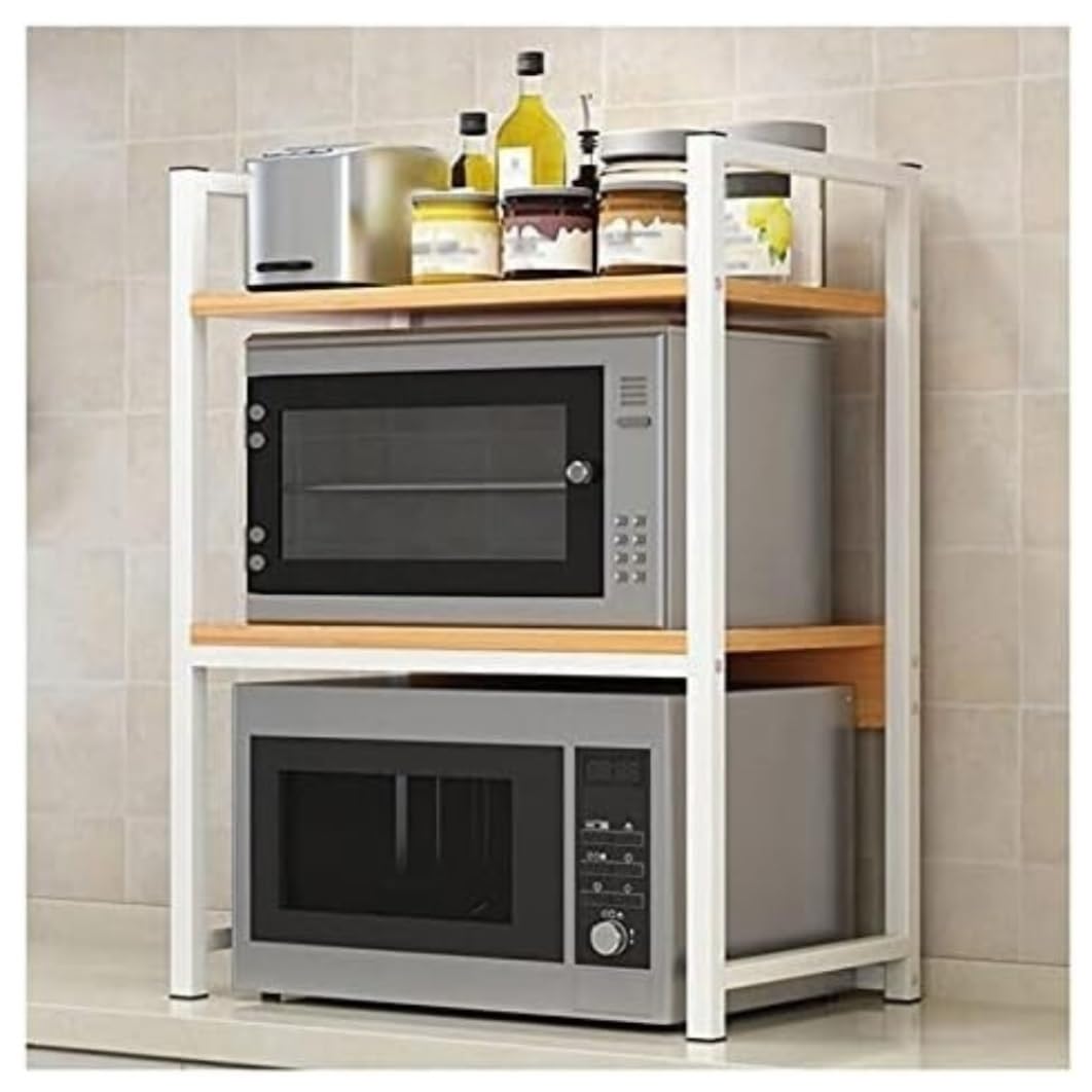 Soporte para microondas de 3 niveles, estante de almacenamiento para encimera de cocina, soporte multiusos para impresora