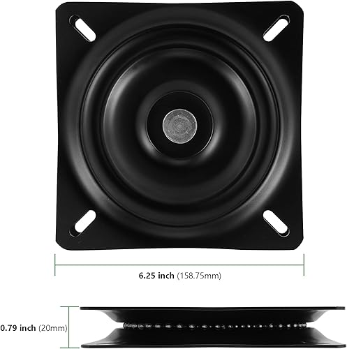 Miniatura 2 de HAKZEON Paquete de 4 taburetes de bar resistentes, 6.25 pulgadas cuadrados, capacidad de 300 libras, color negro