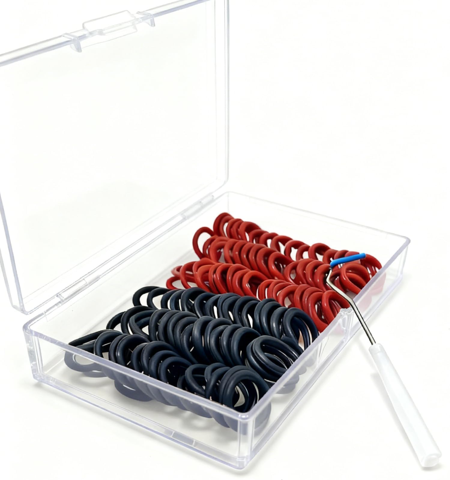 Power Pressure Washer O-Rings 100PCS for 1/4"&3/8'' Quick Coupler,Compatible with M22 14mm Quick Disconnect Systems. Fits Most Pressure Washer Nozzles, Wands and Gearboxes（Red+Black