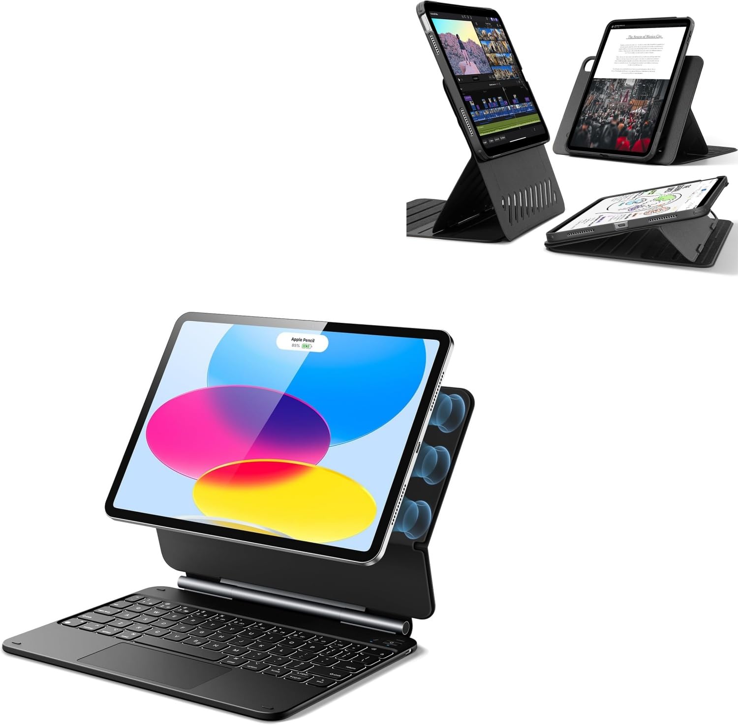 ESR iPad 第10世代用Magnetic Keyboard Case Amazon.com: ESR iPad Air 11 inch Case with Keyboard (M3/M2