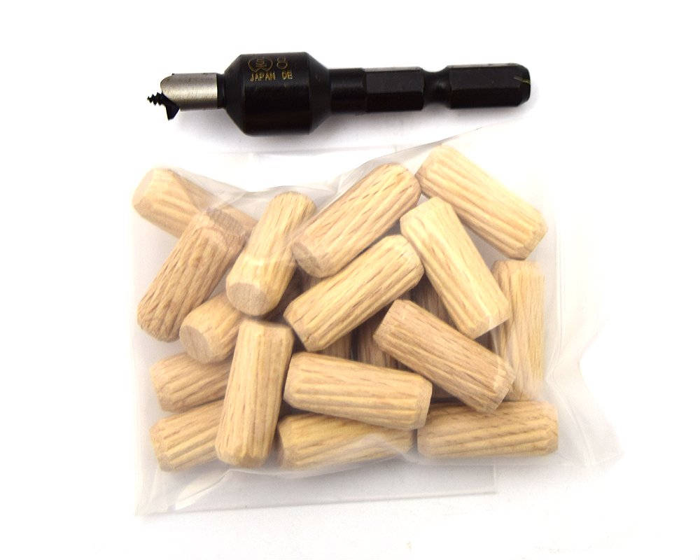 大西工業 ６角軸ダボ錐（NO．２２） ８mm用セット セット内容＝錐＋木ダボ２０個 Amazon | 大西工業 6角軸ダボ錐（NO．22） 8mm用セット セット内容
