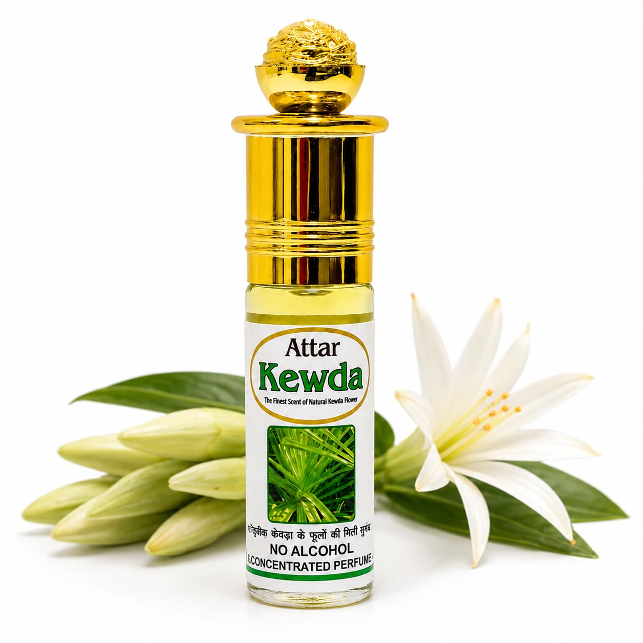 INDRA SUGANDH BHNDAR Attar For Men Kewda/Kewra 6ml Pure Perfume Oil Alcohol Free Fragrance of Kewra Root Roll On Pack-picture-33