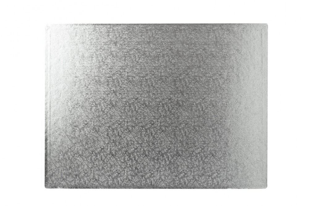 Cake Drum Silver 14 X 10" Oblong 12Mm Thick