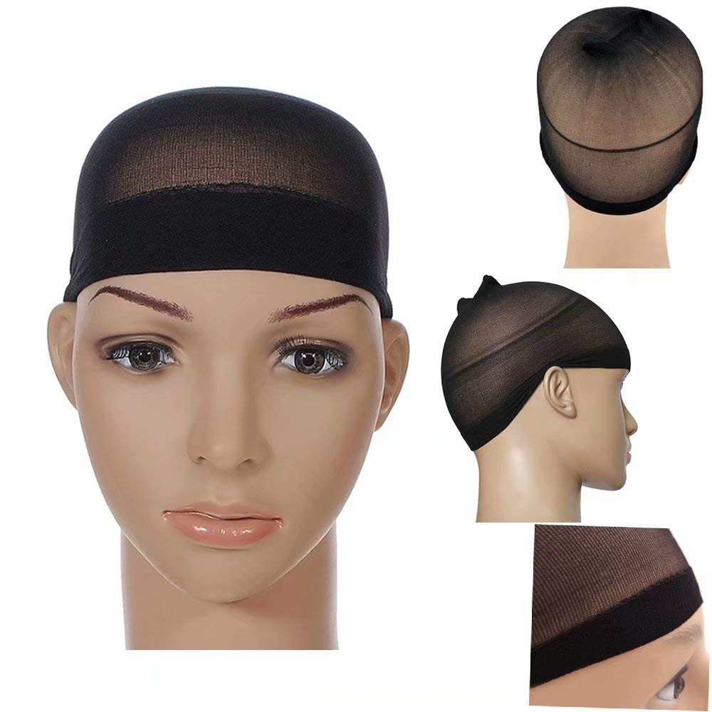 Pack of 1 Black Mesh Wig Caps Hair Cap by BByu