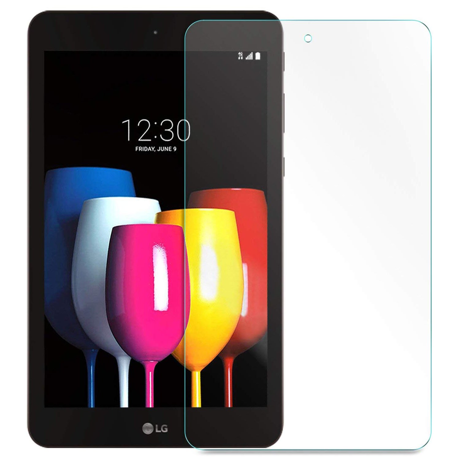 SCIMIN [2 Packs] LG G Pad F2 8.0 Screen Protector, LG G Pad F2 8.0 Tempered Glass Screen Protector, Anti-Scratch HD Screen Protector for 8.0'' LG G Pad F2 8.0 (LK460)