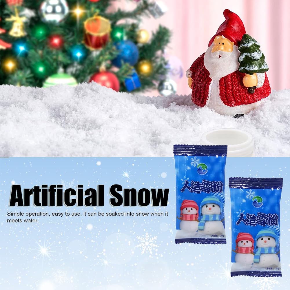 Schnee Deko Instant-Schneepulver, 5 Stück – Kuns Produktbild-Vorschau 12