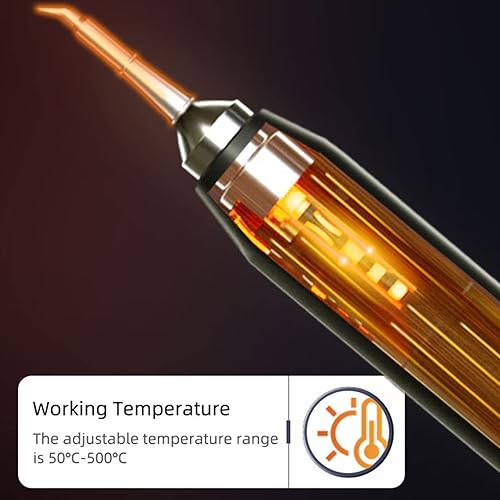 Miniatura 6 de Soldering Iron Kit, AC110-220V LCD Digital Soldering Gun, Portable Solder Iron, Self Calibration with Temperature Compensation and Adjustable