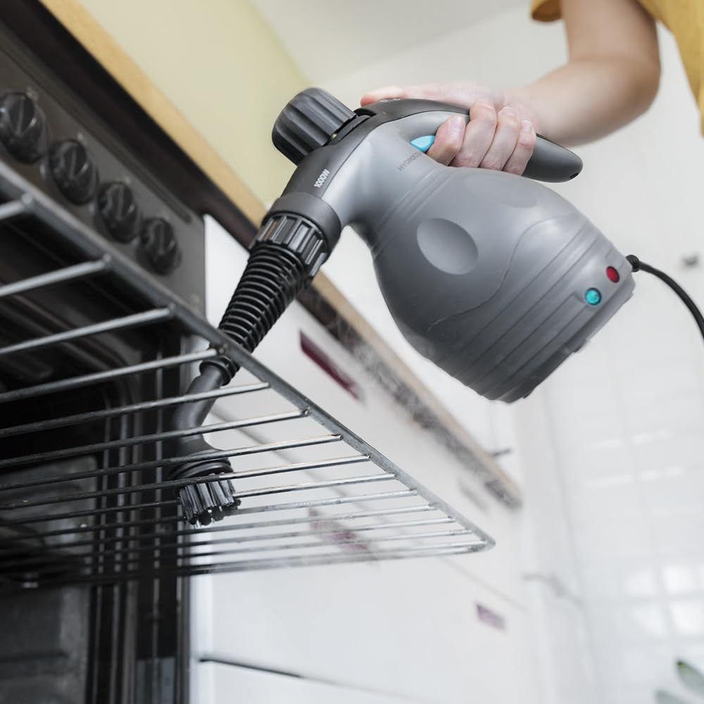 Cecotec Przewodowa myjka parowa - HydroSteam 1030 X-Treme. 1000 W, 3 bary ciśnieniowe, przepływ pary 30 g/min, czyści i dezynfekuje, doskonałe wykończenia, zbiornik 350 ml, 9 akcesoriów