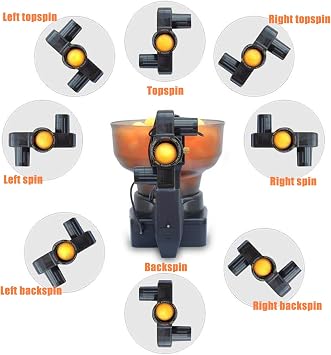 Ping Pong Robot Machine with 36 Different Spin Balls Table Tennis Robots Automatic Ball Machine for Training