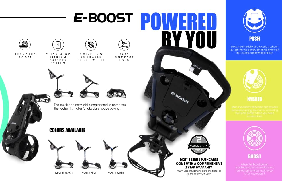 MGI E-Boost Electric Assist Push Cart