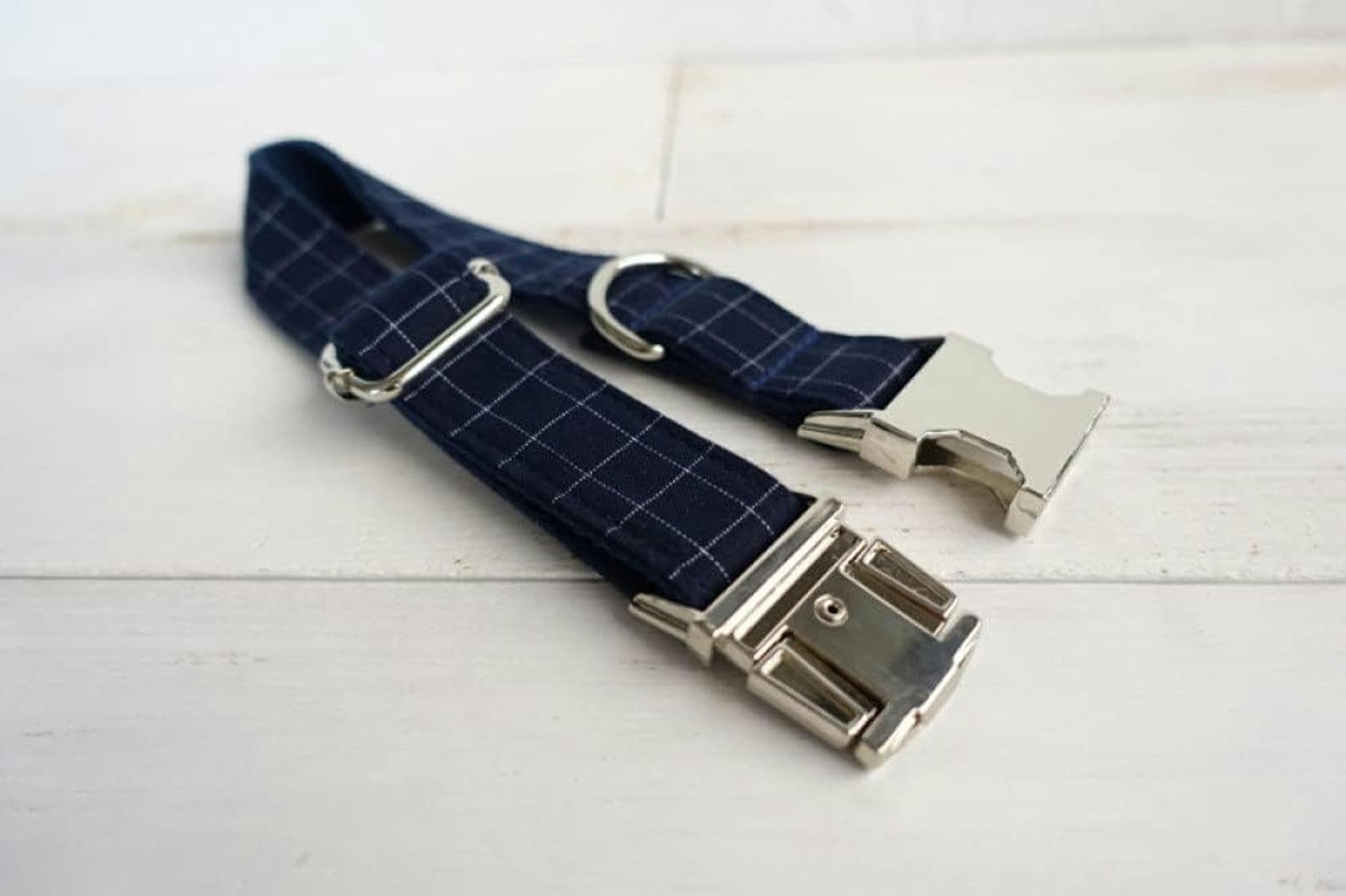 Kariertes Halsband handgemachtes Hundehalsband 5 Größen Hundehalsband,Hundeleine,xs-Hundehalsband Fliege-S