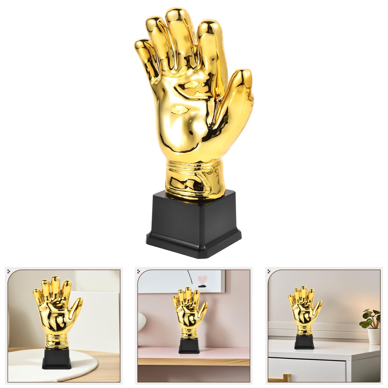 UPKOCH Trophée Gardien de But Or Unique Forme de de Football Trophée Sportif Décoratif pour Compétitions Scolaires et Amateurs Cadeau Football Personnalisé