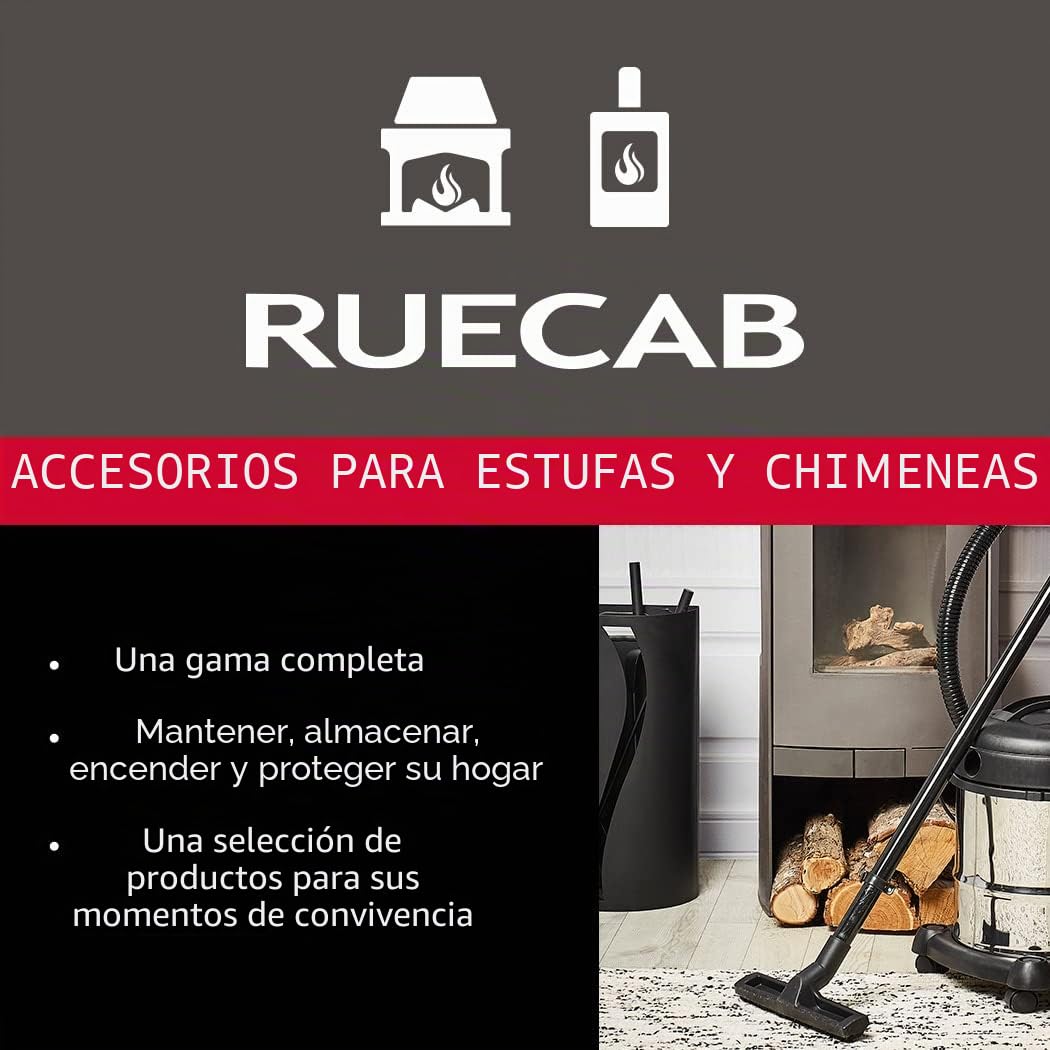 RUECAB – Caja de pellets – Capacidad: 70L – Con tapa – Material: acero – Dimensiones: 51 x 51,5 x 31 cm – Forma rectangular – Stock 3 bolsas de pellets de 15 kg