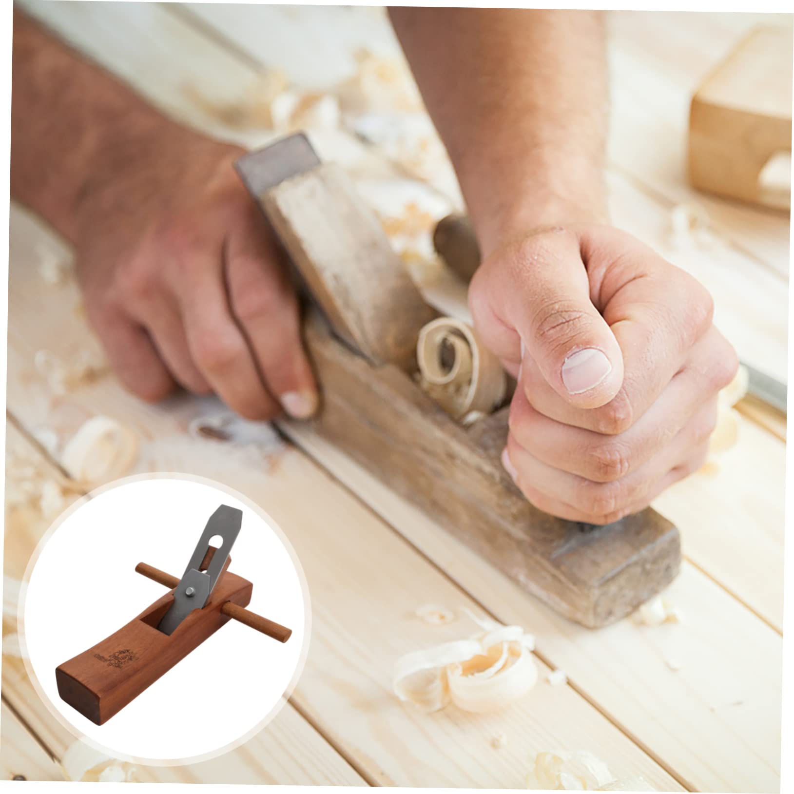 SHINEOFI Cepilladora Manual Para Carpinteros Cepillo De Madera Plano Resistente y Duradero