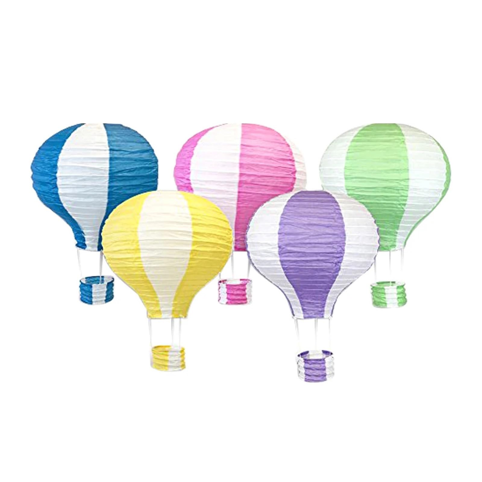 Lanterne papier montgolfière pour transformer un extérieur triste en un espace de fête coloré